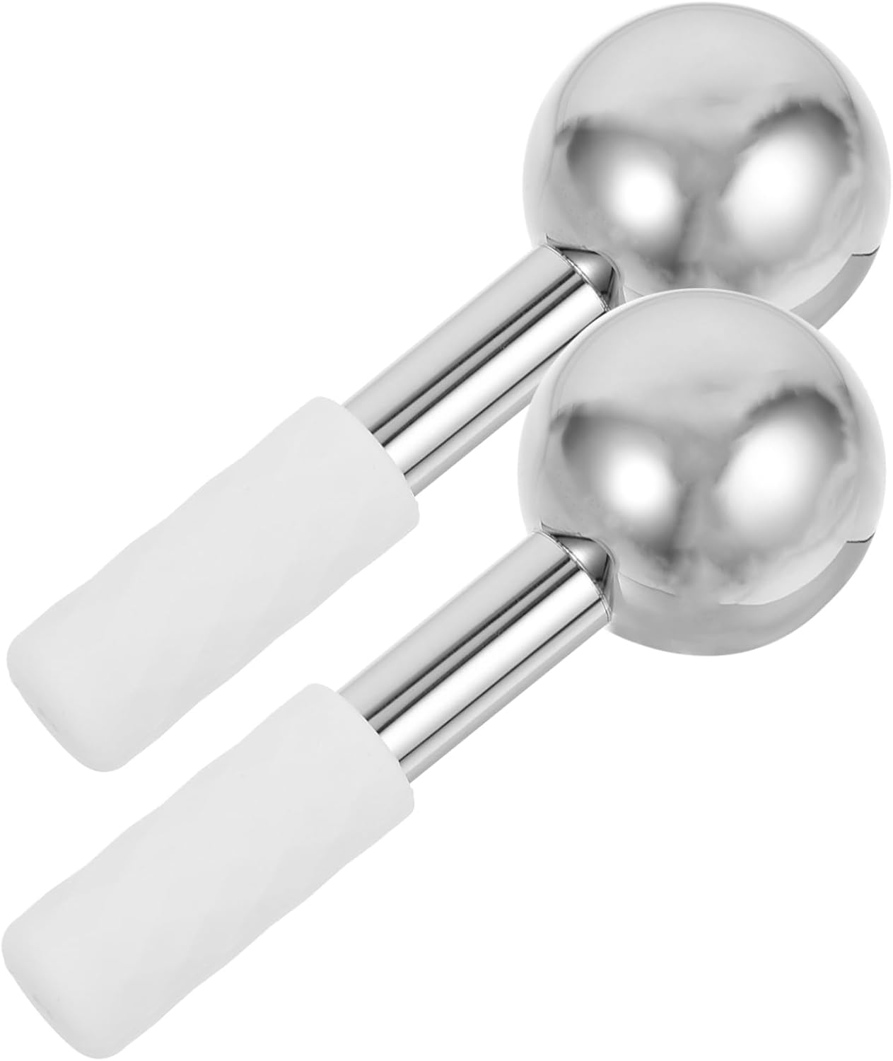Ipetboom 2Pcs Ice Globes for Face Facial Massage Roller Cooling Rollers Skin Care Massager for Reducing Puffiness image number 3