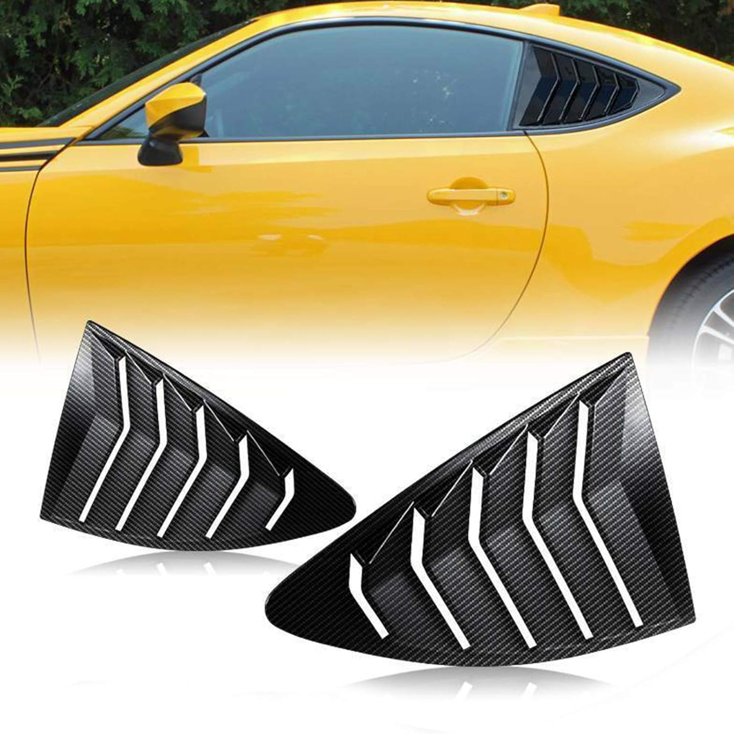 Areyourshop Side Window Louver for 2013-2018 Scion FRS BRZ To-Yo-Ta 86 GT86 AE86