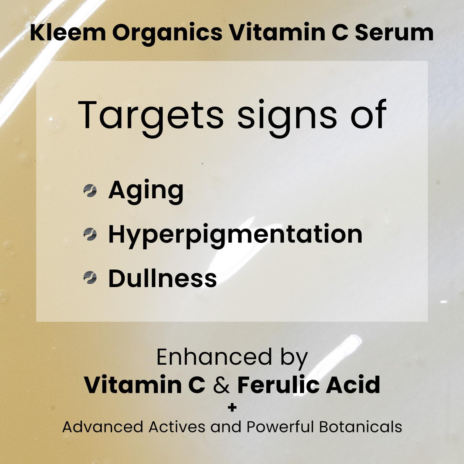 KLEEM Organics Vitamin C Serum for Face with Hyaluronic Acid & Vitamin E &ndash; Hydrating Antioxidant Facial Serum for Daily Skincare, Lightweight for All Skin Types, 30Ml image number 6