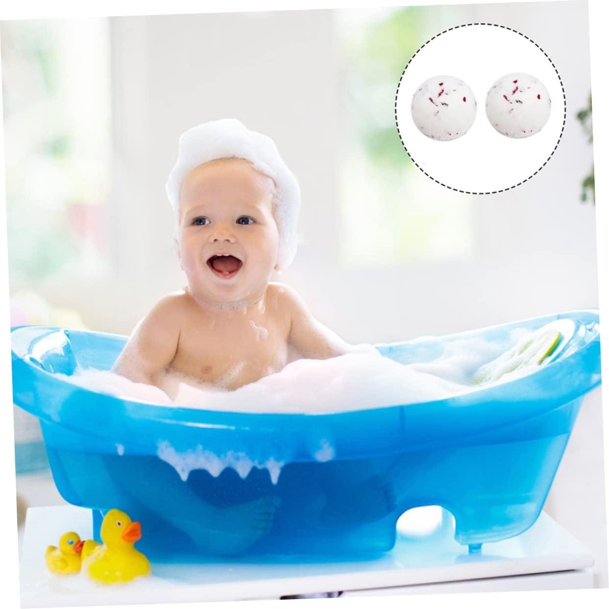 Ipetboom 2Pcs Balls Essential Oil Balls Bath (White) image number 4