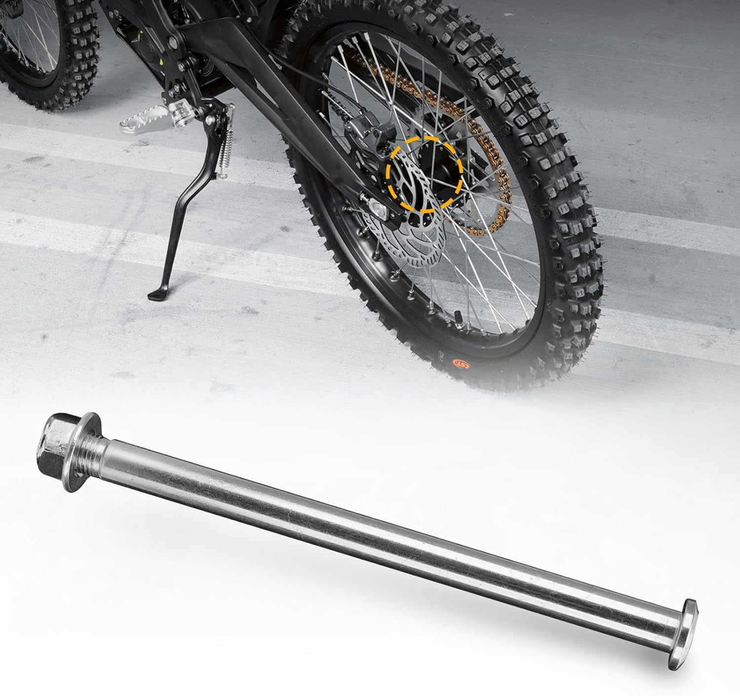 Upgraded Front Fork Axle Nut for Sur Ron Light Bee S/X Talaria Sting L1E/X160/X260, CNC Aluminum Alloy Anti-Rust Durable Front Wheel Axle Cap Screws Cover (Black, Front Fork Axle Nut)