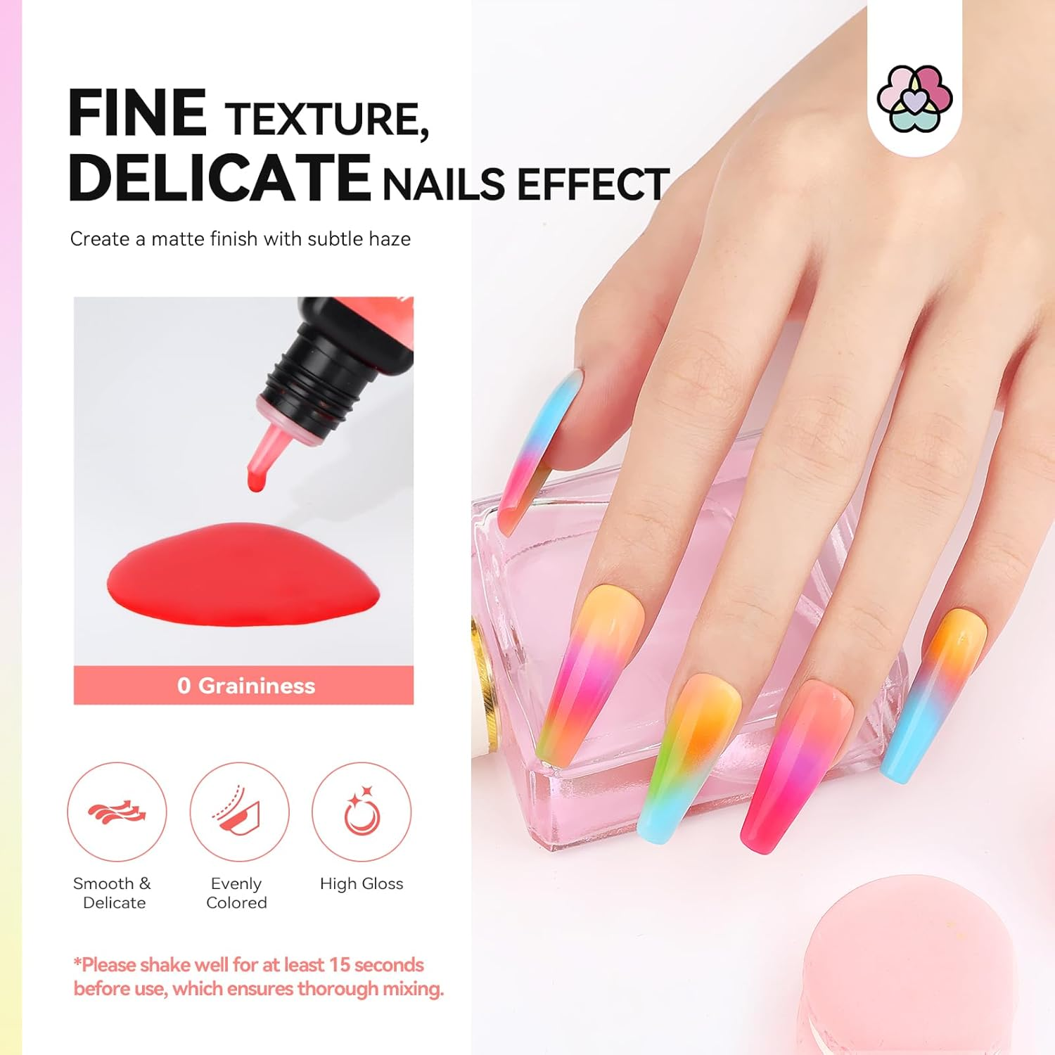 SAVILAND Airbrush Gel Nail Polish:36 Colors No Need for Dilution Gel Polish Airbrush Paint for Nail Diluted High Pigmented for Acrylic French Gradients Nails Art Stencils Cat Eye Paint Home Salon DIY image number 3