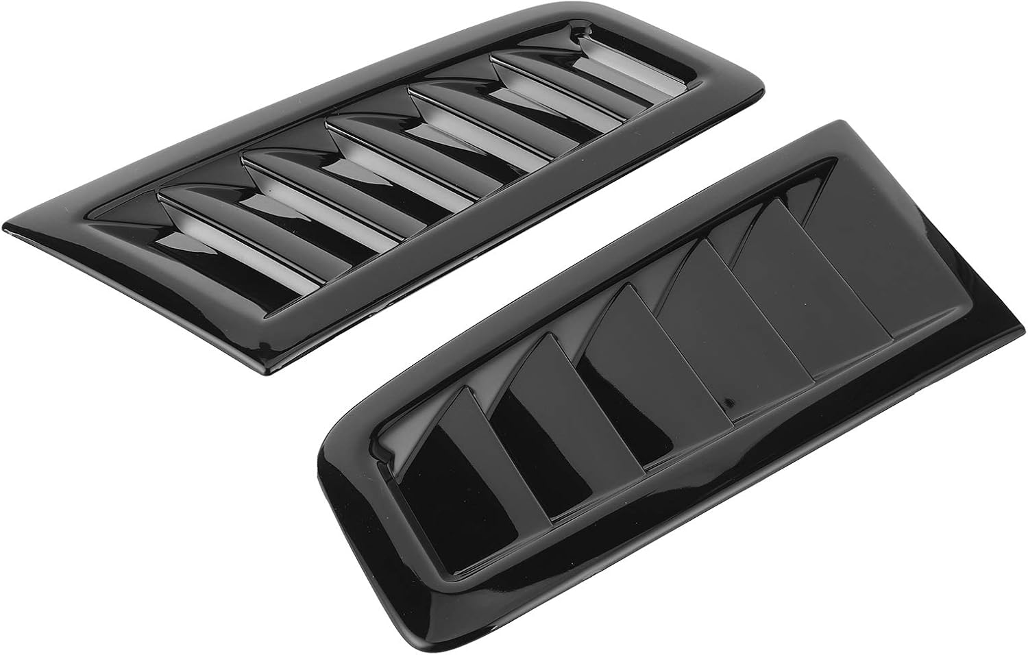 Carbon Fiber Car Hood Vent Scoop Kit, Universal Front Bonnet Air Intake Cover for Rs Mk2 Style, Cars Hood Covers (Bright Black) image number 3