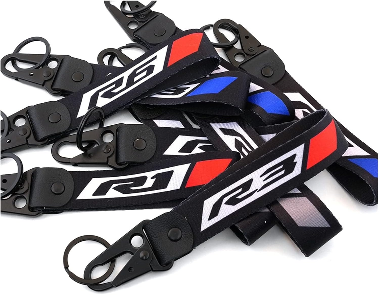 WYJDZSW Keyring Keychain Compatible with Yamaha R1 R6 R3 YZF-R6 2015 Yzf R1 2006 Yzf-R3 All Years Accessories Motorcycle Embroidery Key Ring Chain