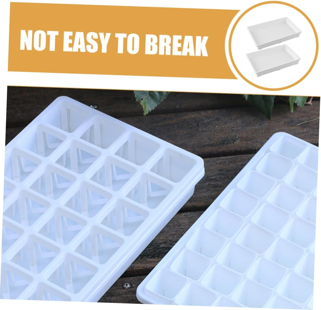 MOBUTOFU 2Pcs Plastic Flower Pot Tray Plant Saucer Reusable for Indoor Plants Water Catcher Container for Potted for Gardening Accessories and Care image number 6