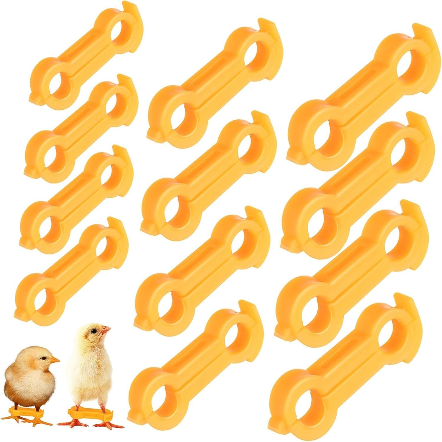 Liahelianx 12Pcs Chick Leg Support Brace Bird Leg Alignment Tool Chicken Ankle Bands Adjustable Hobbling Braces image number 3