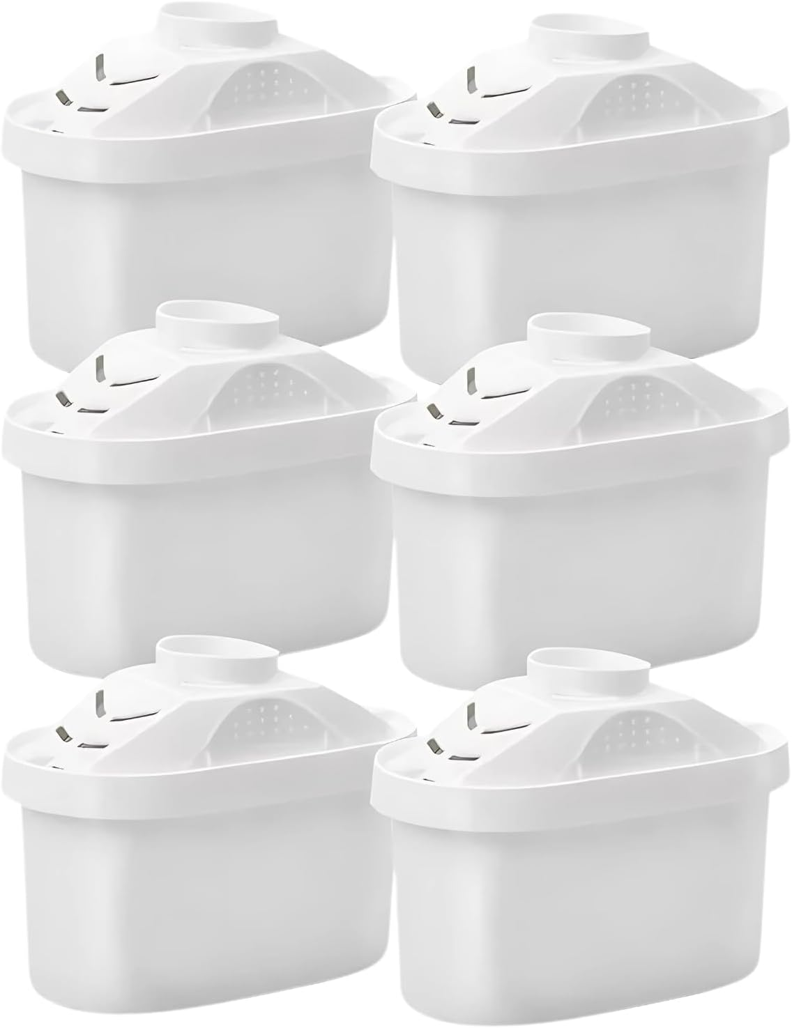 Cartridges 6 Pack Water Filter for All Brita,Compatible with Brita Maxtra + Fit for Marella Jug Pitcher Replacement Cartridge, Reduce Chlorine, Lead, Microplastics, Limescale and Impurities. image number 1