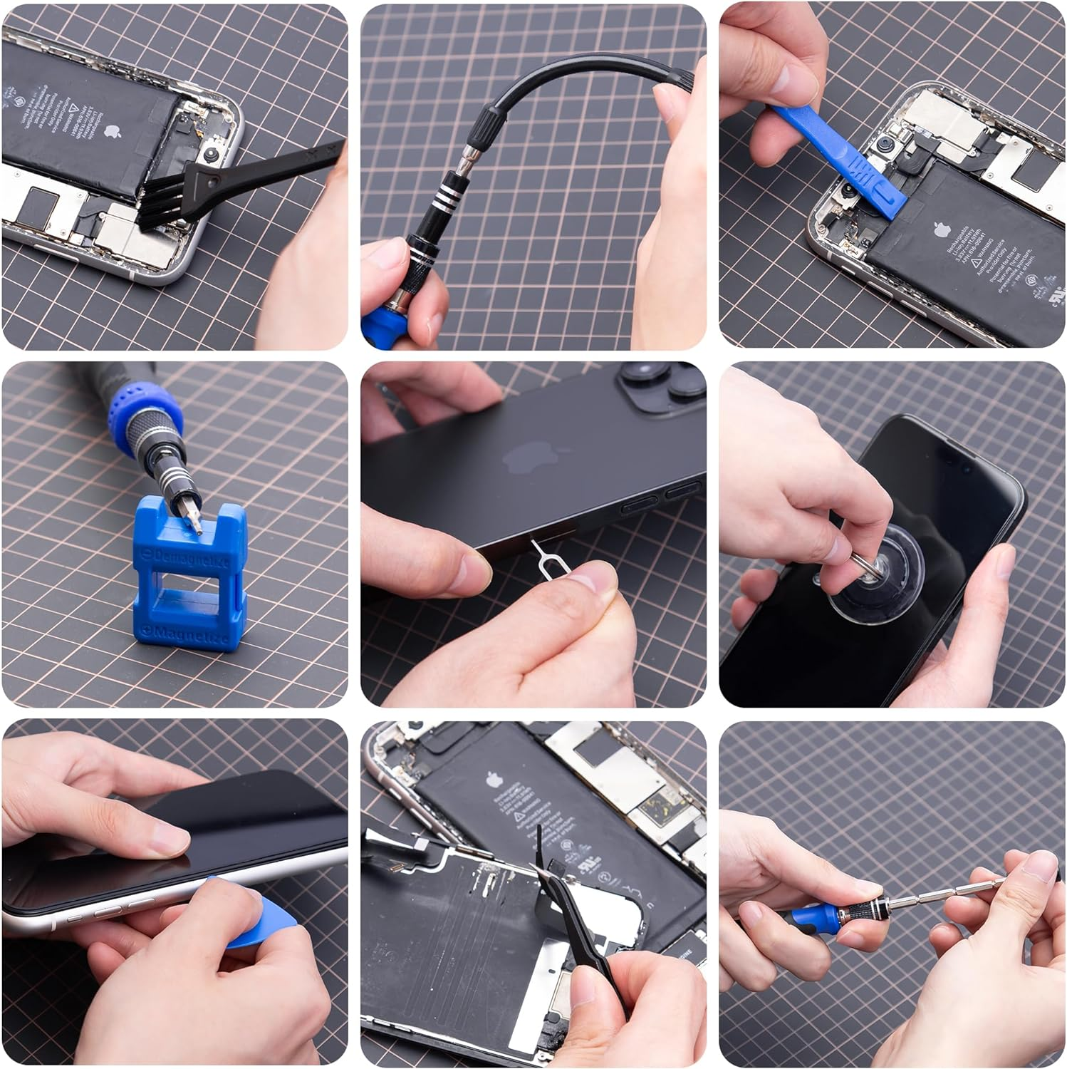 XOOL 200 in 1 Precision Screwdriver Kit, Electronics Repair Tool Magnetic Driver Kit with 164 Bits, Flexible Shaft, Extension Rod for Computer, Iphone, Laptop, PC, PS4, Xbox, Nintendo