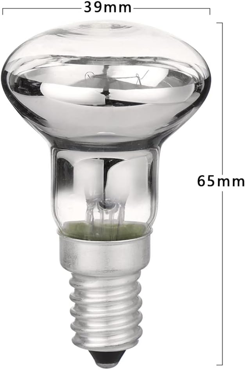 Light Bulbs Replacement for Lava Lamps,Kiwinvou 8 Pcs R39 E14 30W Reflector Bulbs for Home,Warm White image number 2