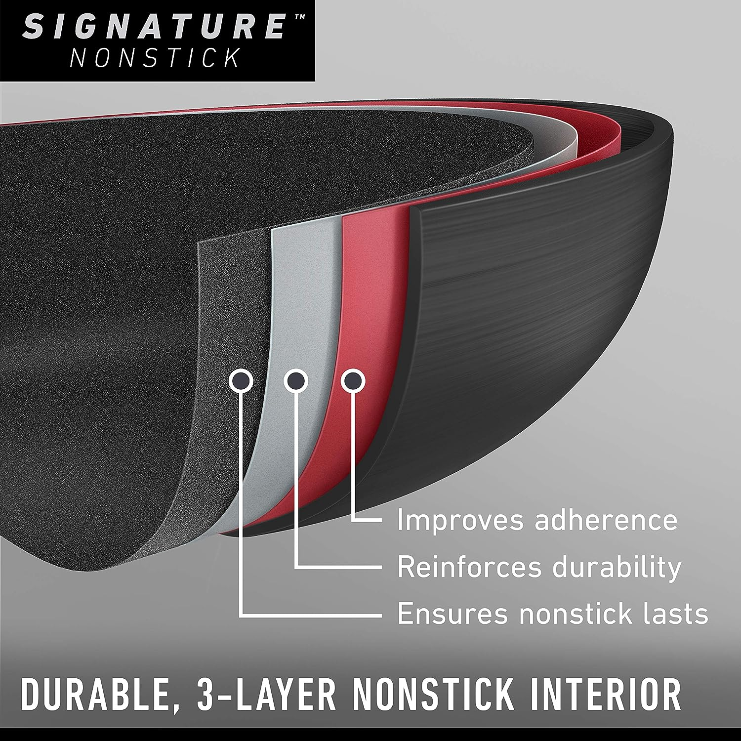 Calphalon Signature Hard Anodized Nonstick Cookware Set, 10-Piece, Grey image number 2