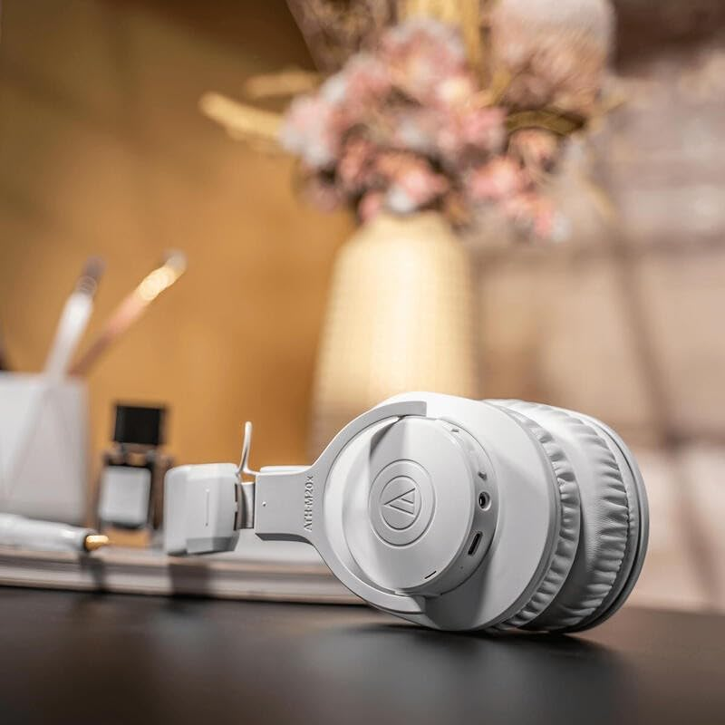 Audio-Technica M20Xbtwh Wireless Headphone White image number 3