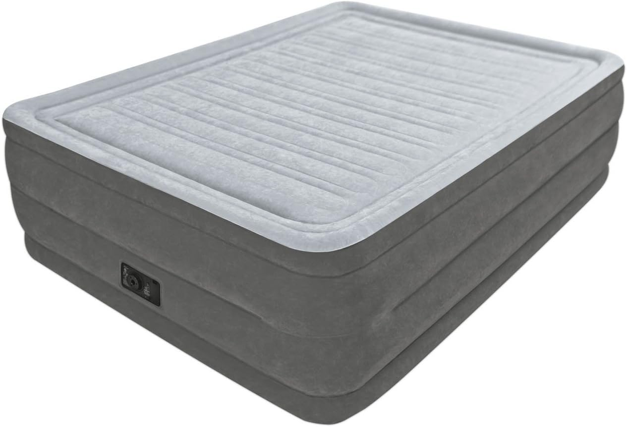 INTEX 64418NZ - Queen Comfort-Plush Airbed with Fiber-Tech RP (W/220-240V Internal Pump), Size 1.52Mx2.03Mx56Cm image number 2