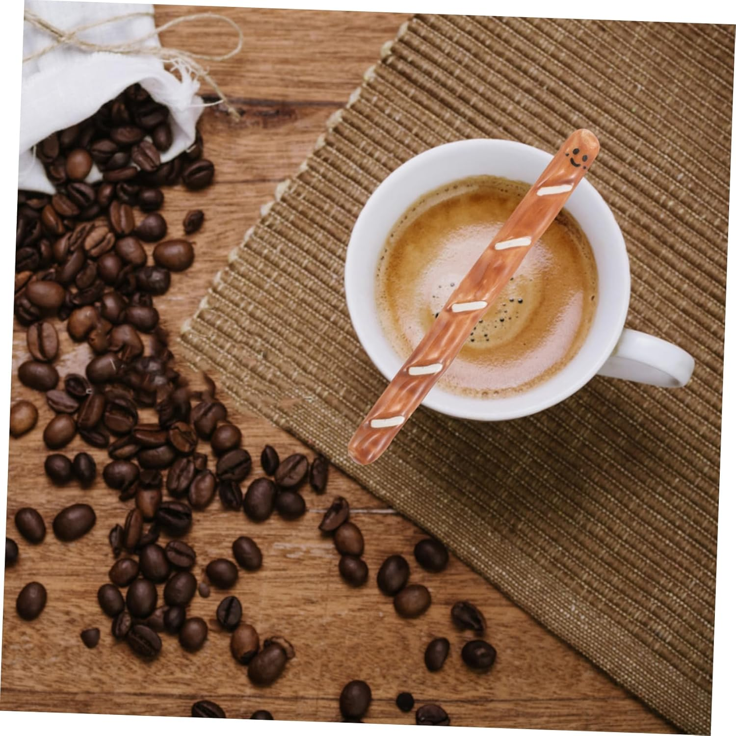 DONFAMDS Ceramic Espresso Stirrer Coffee Accessories Stir Stick for Tea Milk Reusable Stirrer for Home Office image number 3