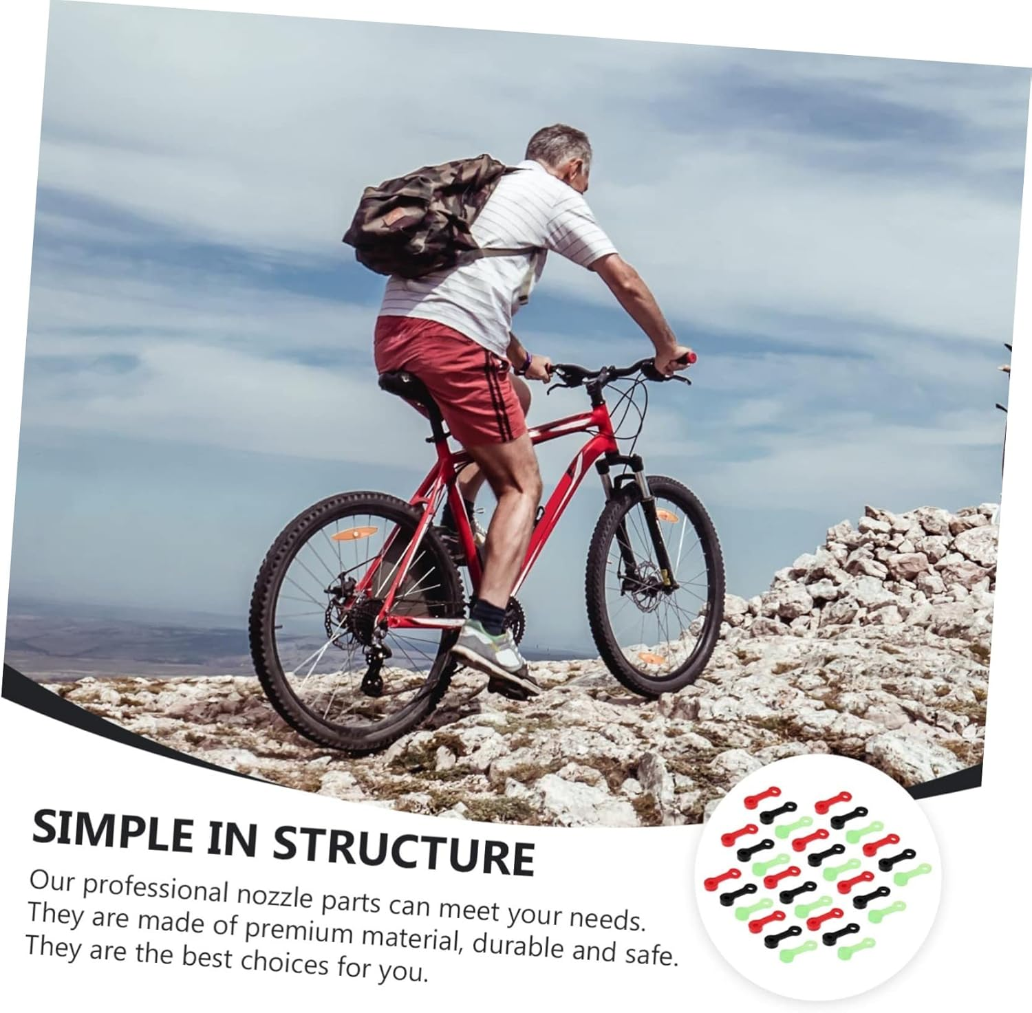 BUGUUYO 30Pcs Oil Brake Dust Cap for Bike Oil Tank Nozzle Replacement Accessory for Tank Parts for Disc Brake Mineral Maintenance Made of Material for Cycling Scenario