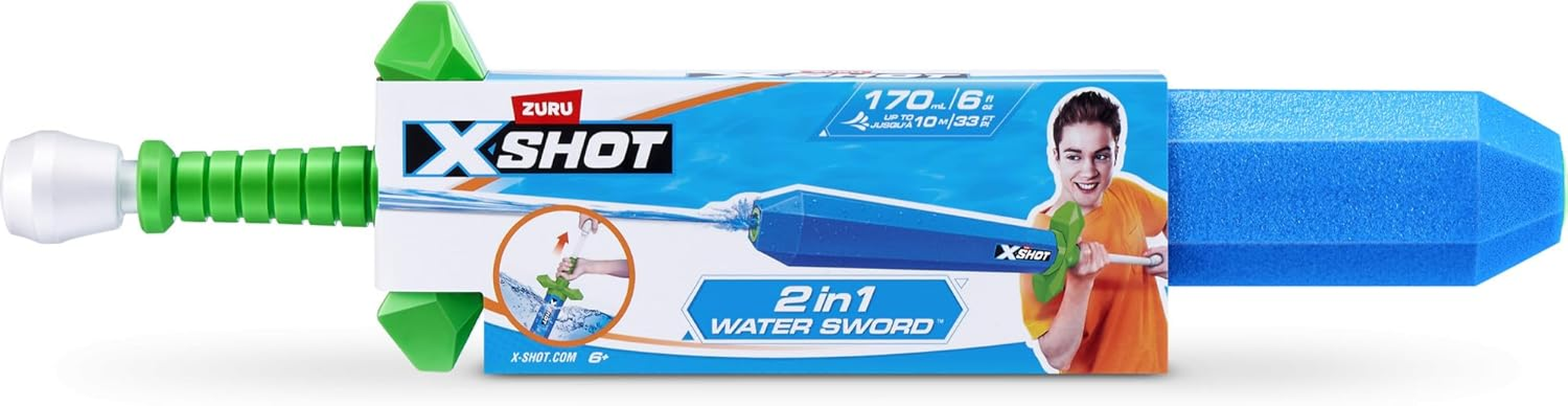 ZURU XSHOT Water Blaster Sword 2 in 1