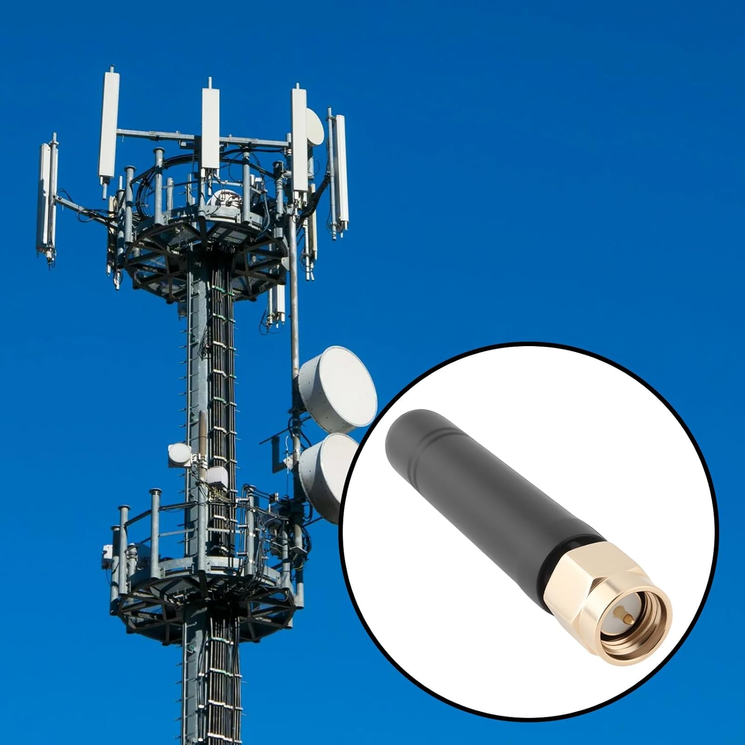 Ecsing 2PCS Lora Network Connector Antenna Helium HNT 868Mhz 2.5Dbi for Connecting to Lora Gateway Router image number 4