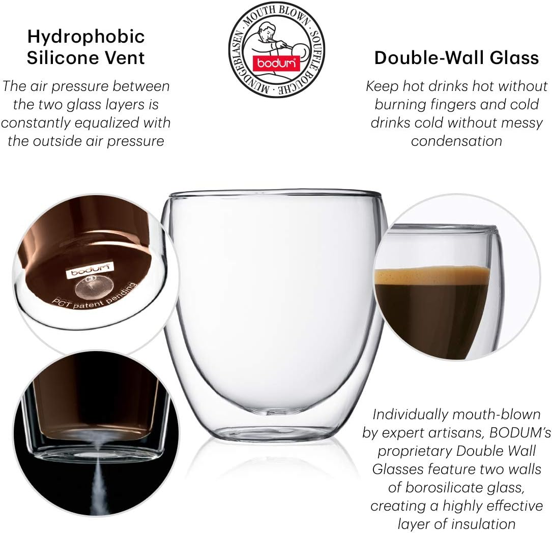 Bodum Double Wall Glass, Pavina 2Pcs, 350Ml, 4559-10 image number 6