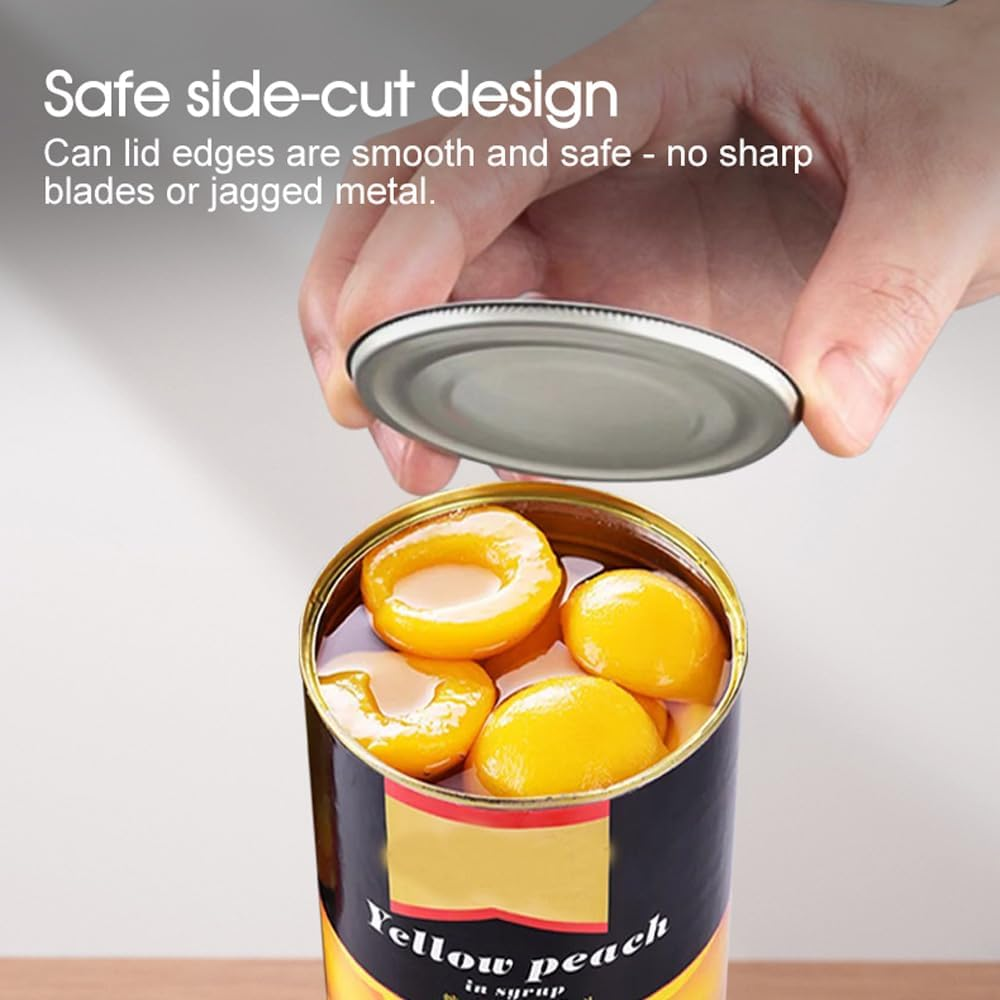 Leona Co Electric Can Opener Automatic &ndash; One Touch Hands Free Can Opener for Seniors with Arthritis, Side Cut Tin Opener, Safe Smooth Edge Can Opener for Kitchen, Travel & Camping image number 2