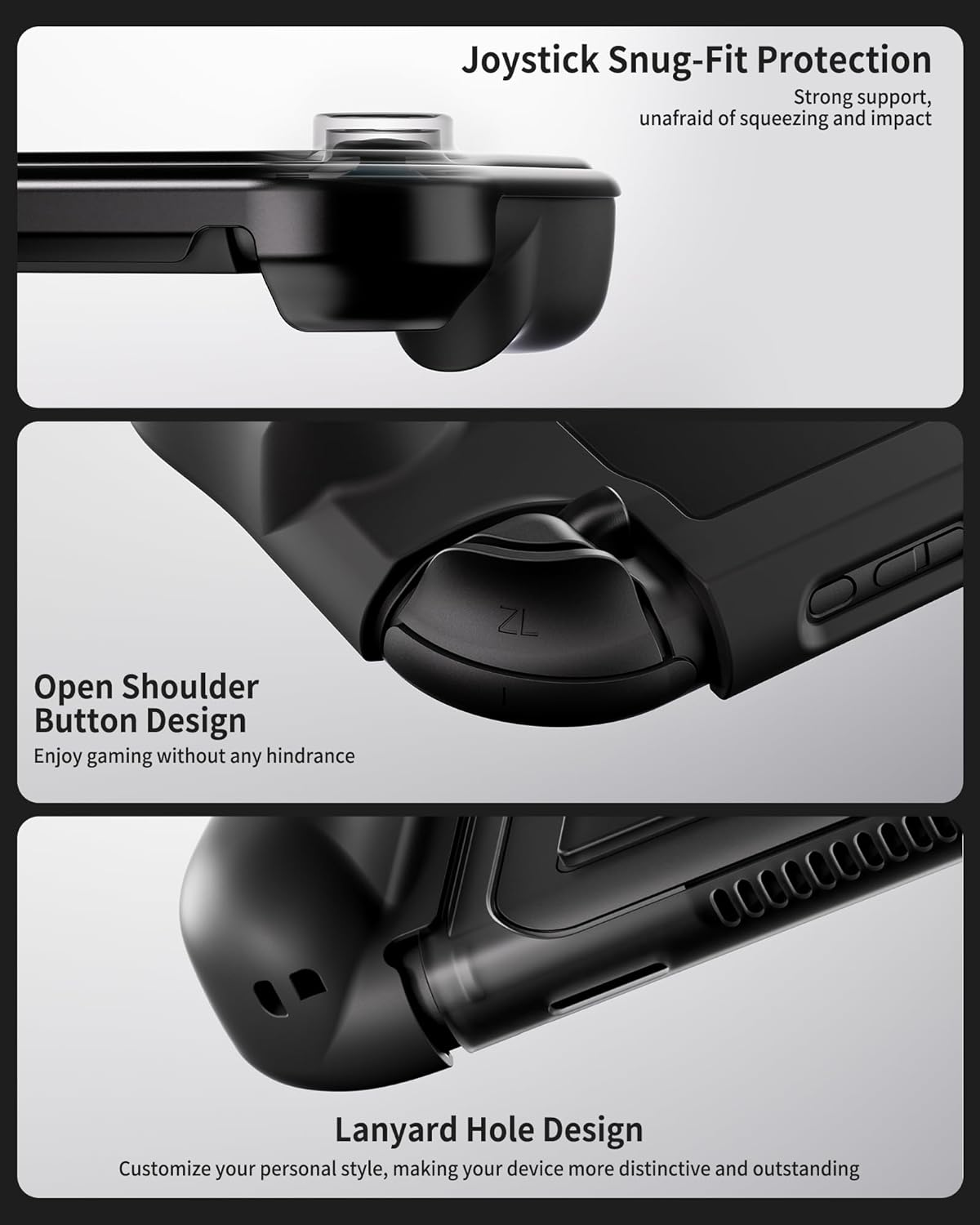 Geekshare Protective Case Compatible with Switch 2 Console, Full Coverage Shell Cover with Ergonomic Soft Grip, Hard PC Front Cover, Shock Absorption, Anti-Scratch, Easy Install/Detach image number 6