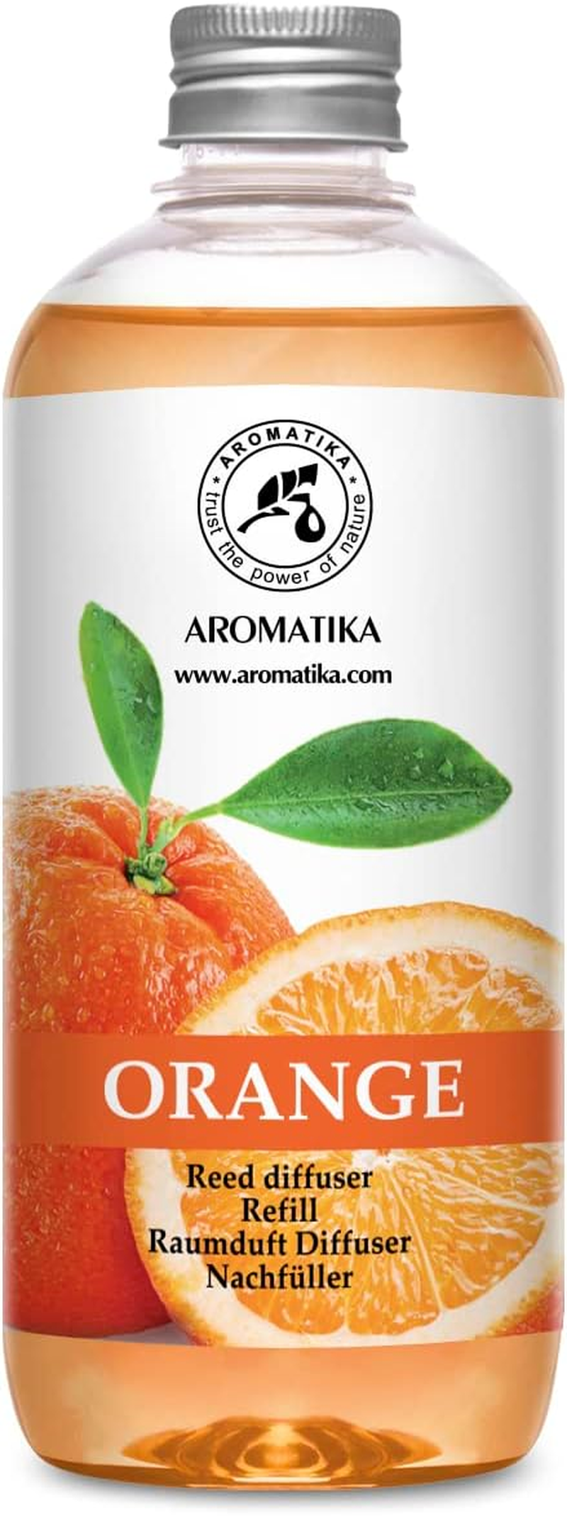 Orange Reed Diffuser Refill 500Ml - Room Fragrance Diffuser with Natural Essential Orange Oil - Best for Aromatherapy - Spa - Home - Kitchen - Bath - Office - Fintess - Club - Restaurant - Boutique image number 6