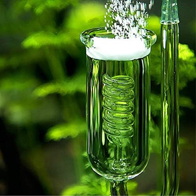 Twister Glass Pollen CO2 Diffuser Spiral Refiner, DIY for Freshwater Planted Aquarium Fish Tank Aquatic Plants image number 3