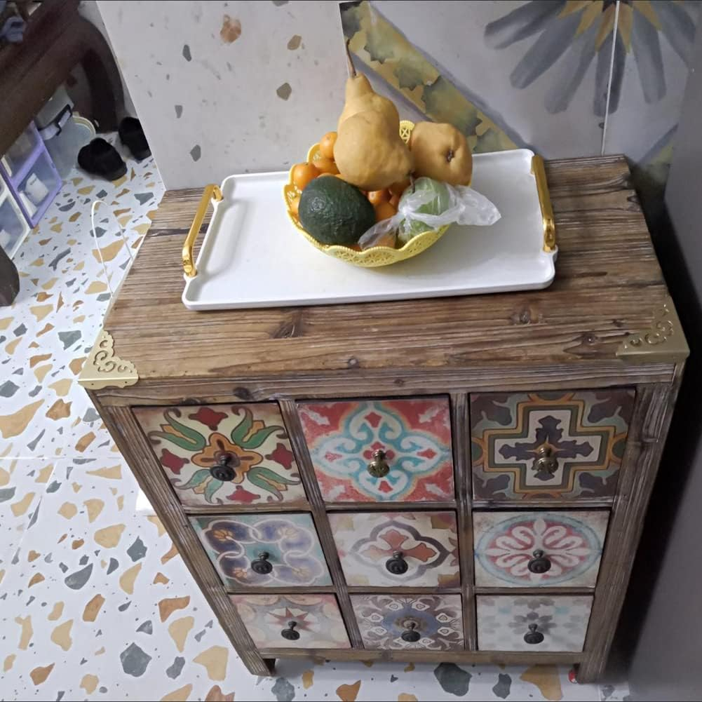 4Pcs Table Corner Protectors, 2.6"X2.6" Gold Metal Corner Protector, Coffe Table Corner Guards, anti Scratch Table Corner Edge, Decorative Corners for Furniture Boxe Cabinet Prevents Damaged image number 5