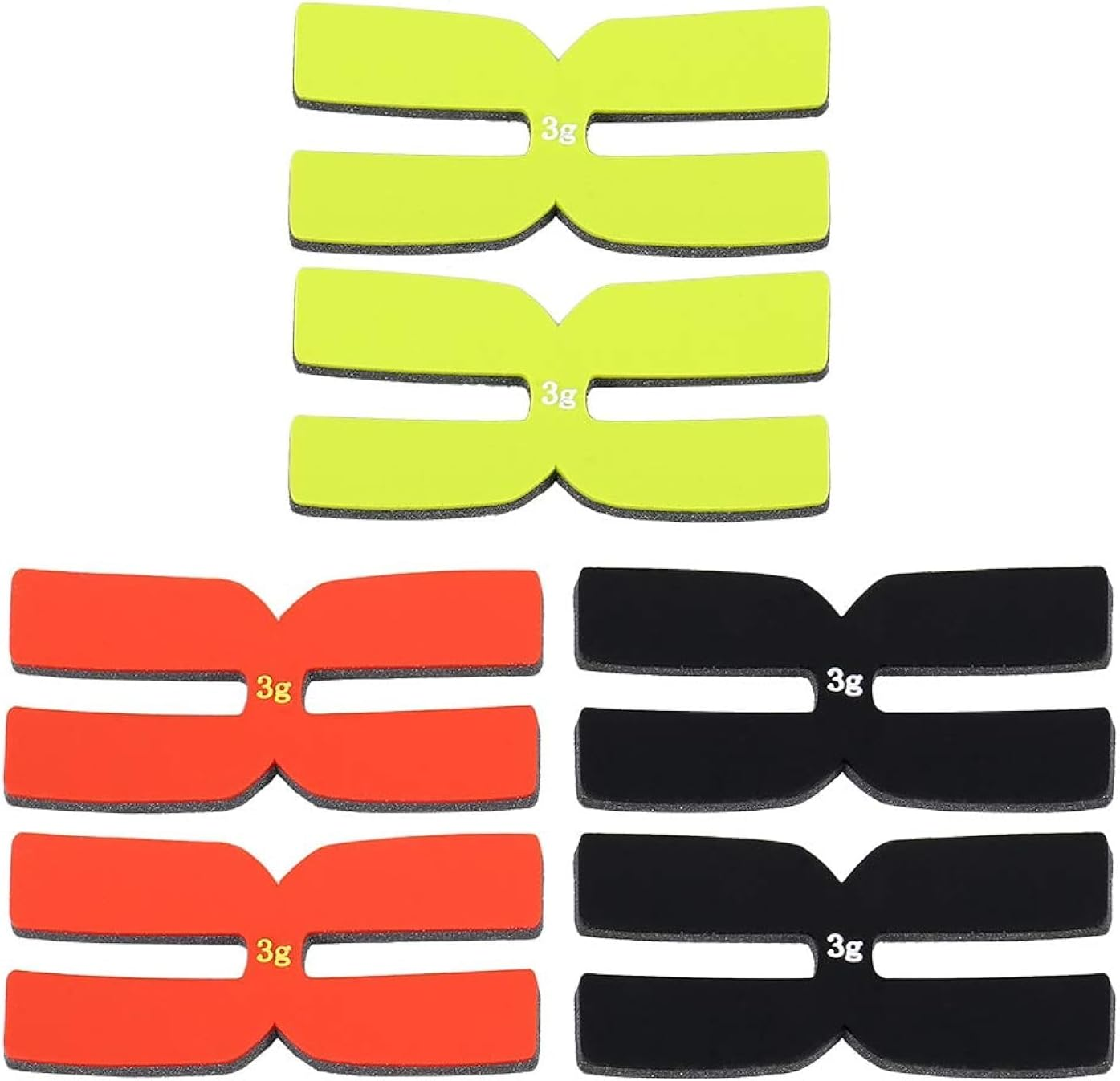 Yixuan 3G Tennis Racket Weight Balance Strips Silicone Tennis Racquet Tapes-Set of 6 image number 3