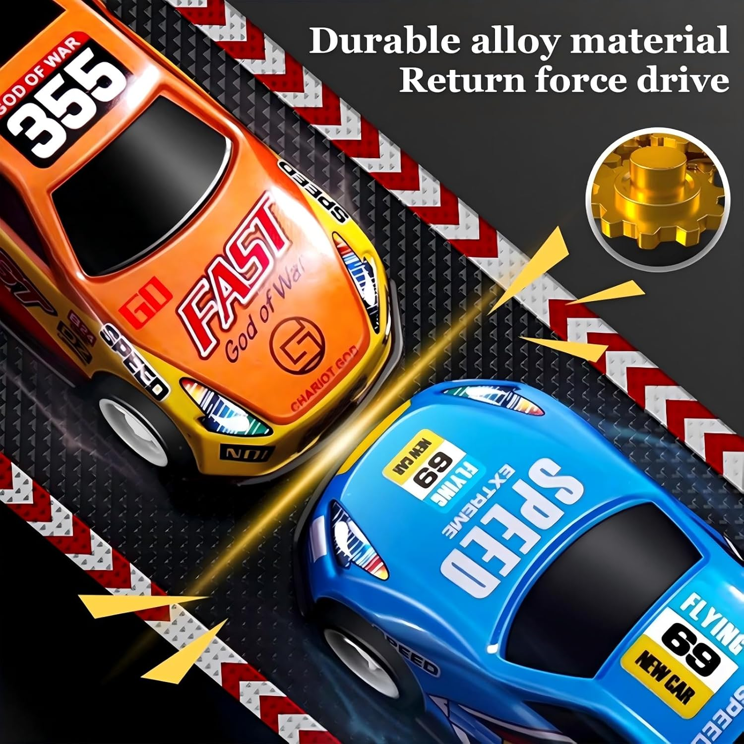 30 Pcs Pull Back Cars Airplanes Toys with Storage Box for Kids, Party Favors Treasure Box Toys for Classroom Prizes Mini Vehicles Race Cars Bulk Xmas Gifts, Stocking Stuffers for Boys Girls Toddlers image number 1