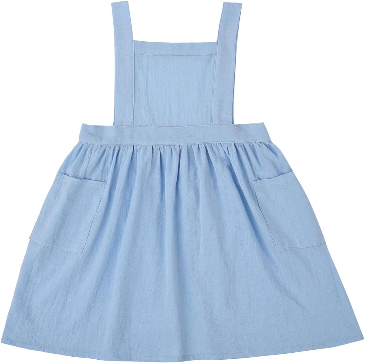 Surblue Kids Retro Aprons Pinafore Apron for Girls Boys Cotton Linen Aprons for Children