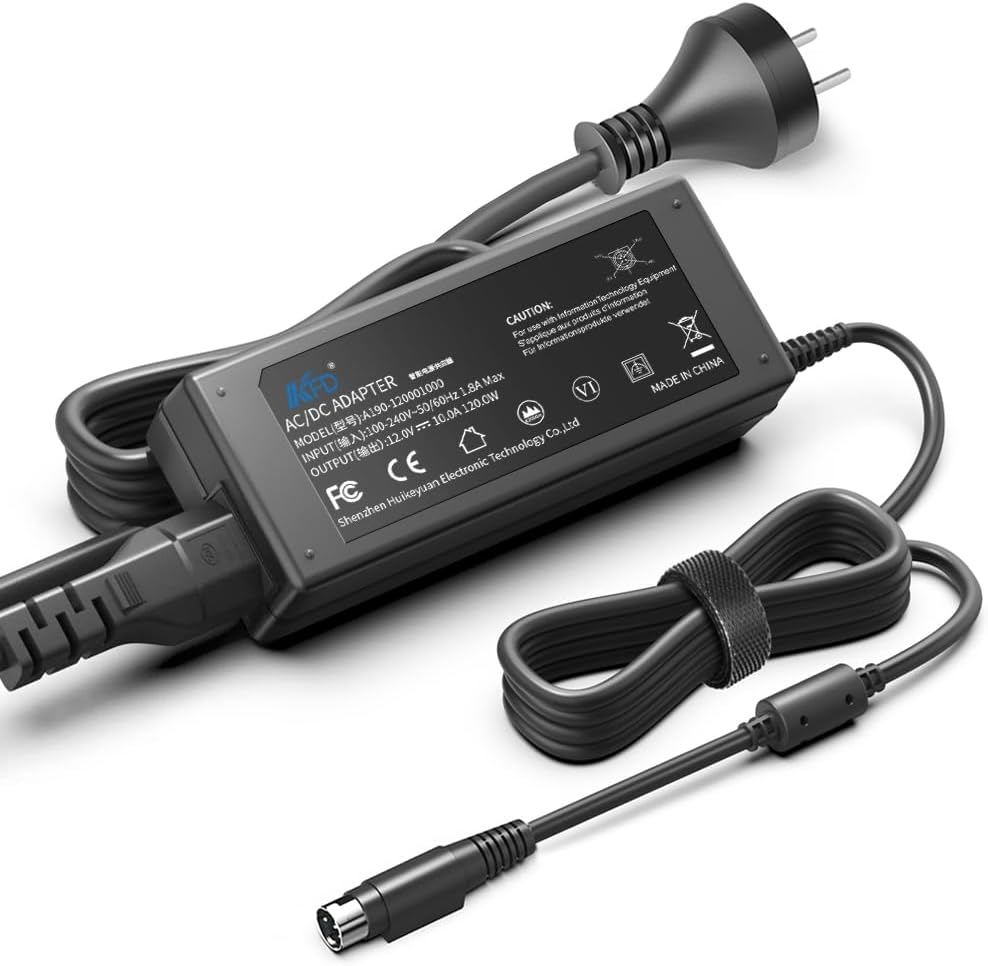 KFD 12V 10A 4-Pin Adapter Charger Compatible with Synology DS1520 DS1520+ Diskstation QNAP Turbo TS419 SP-4BAY-ADAPTOR NAS TS-419 TS-420 TS-421 TS-410 TS-412 TS-409 TS-439 4-Bay Server Power Supply image number 5