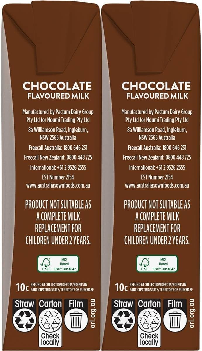 Australia'S Own Chocolate Flavoured Kid'S Milk 6 X 200 Ml image number 1