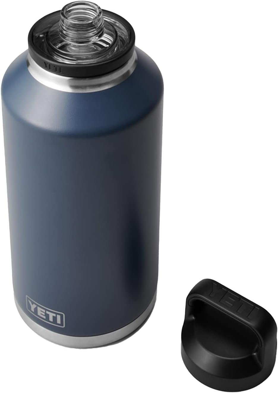 YETI Rambler 64 Oz Bottle, Vacuum Insulated, Stainless Steel with Chug Cap, Navy image number 3