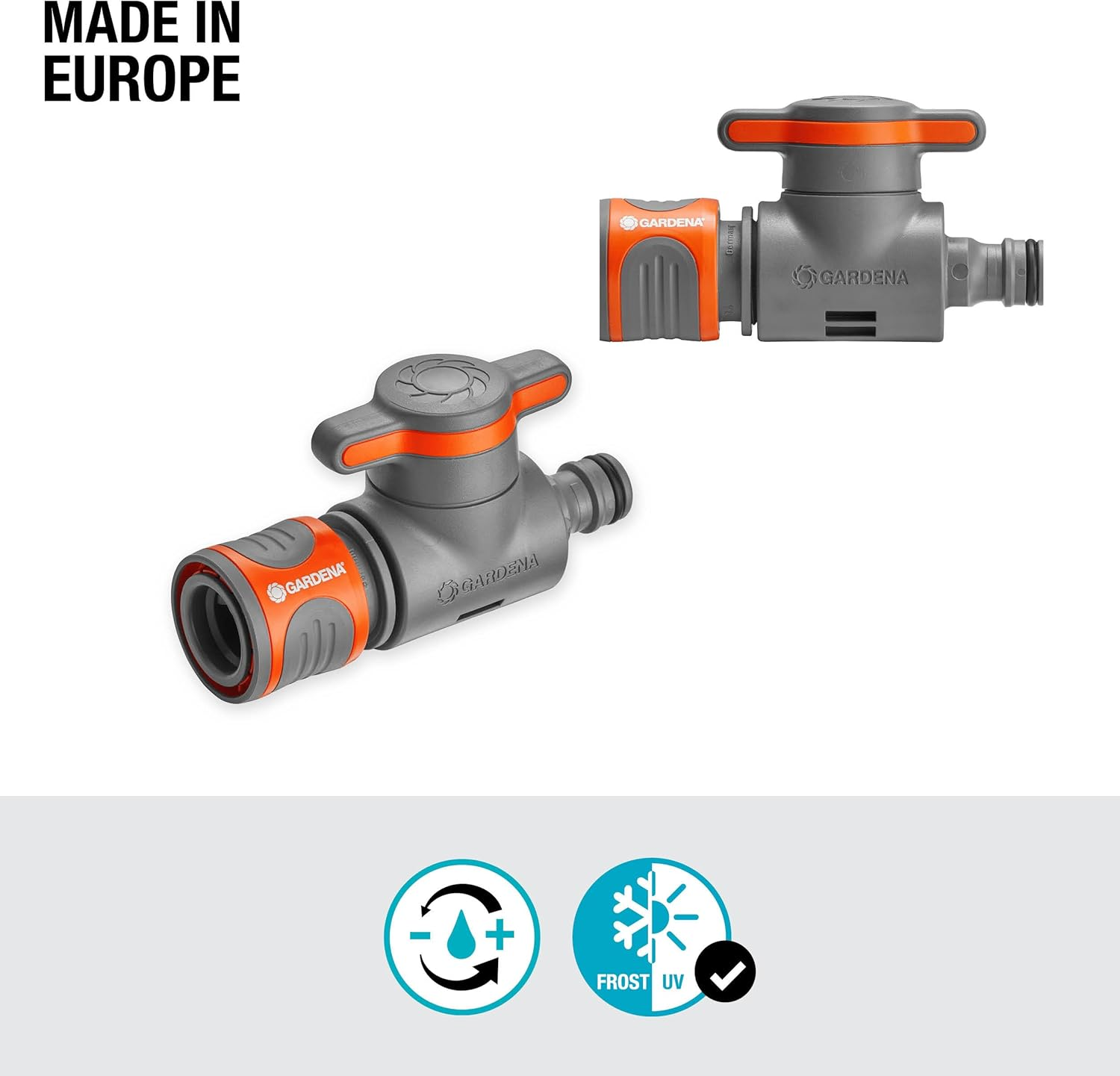 Gardena Control Valve: for Regulating or Shutting off the Water Flow at One End of the Y-Coupling, Ideal for Regulating the Range of a Sprinkler (18267-20) image number 2