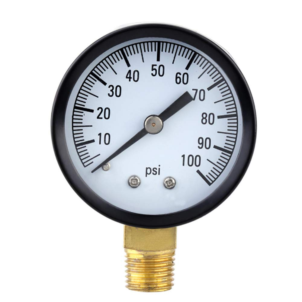 Water Pressure Gauge for Well Pump Pool Spa 0-100PSI with Brass Socket Connection image number 2