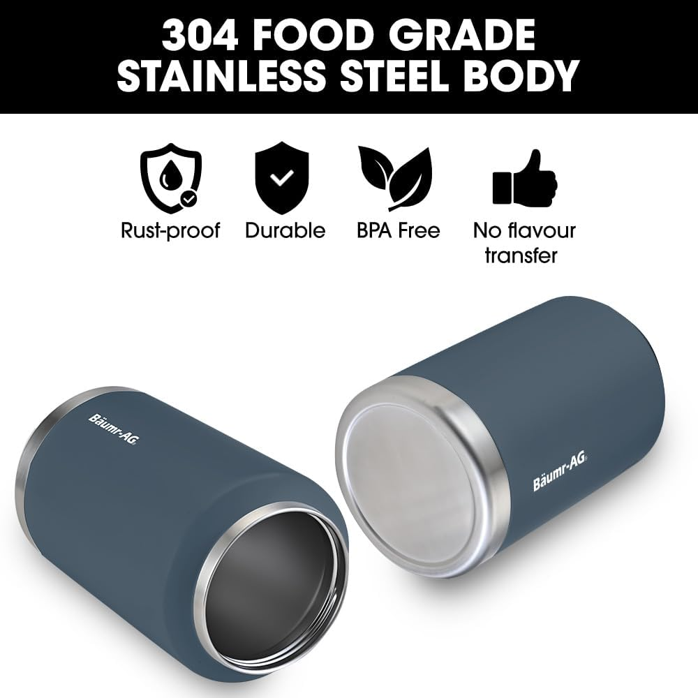 Baumr-Ag 3.8L Double Wall Insulated Stainless Steel Water Bottle, Drink Jug with Handle, Blue image number 2