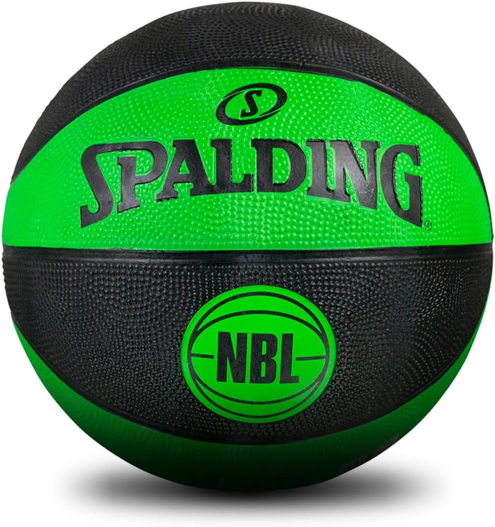 Spalding NBL Outdoor Basketball, Green & Black, Size 6