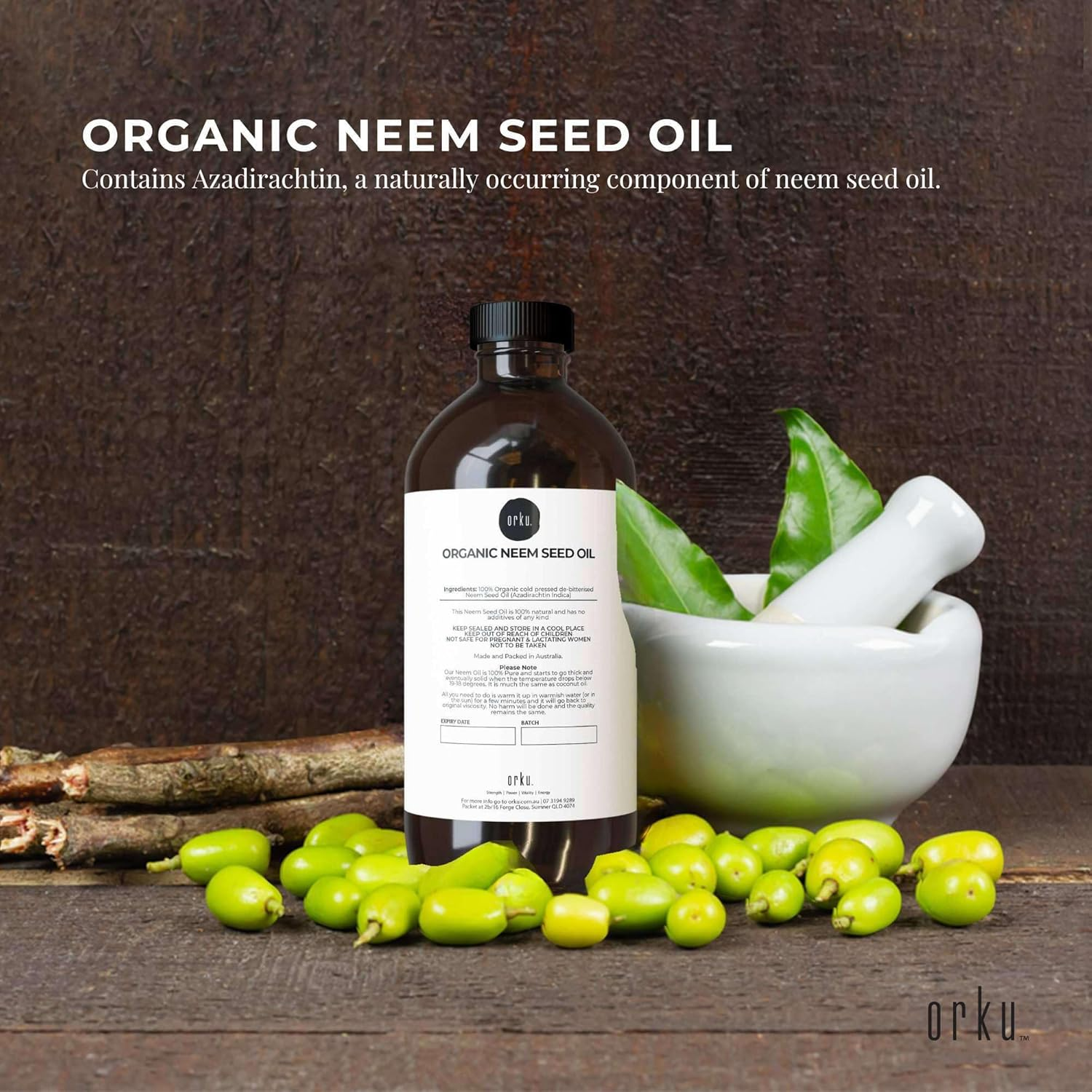 500Ml Neem Seed Oil - Pure Virgin Cold Pressed Azadirachtin Indica image number 5