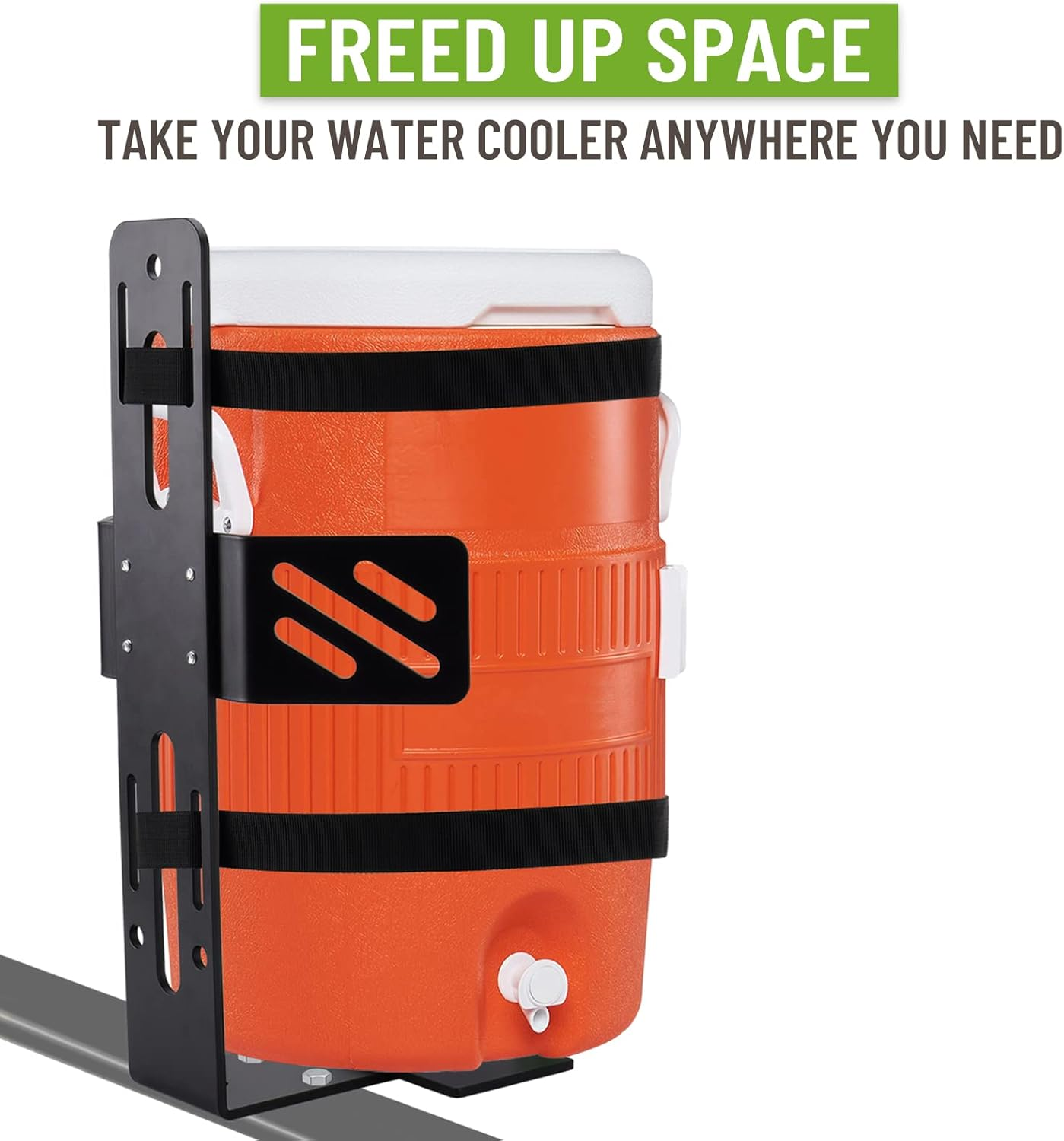 SPARKWHIZ Water Cooler Mount Rack, 5 Gallon Water Cooler Bucket Holder for RV, Truck, Cart, UTV, Mower, Landscape Trailer image number 5