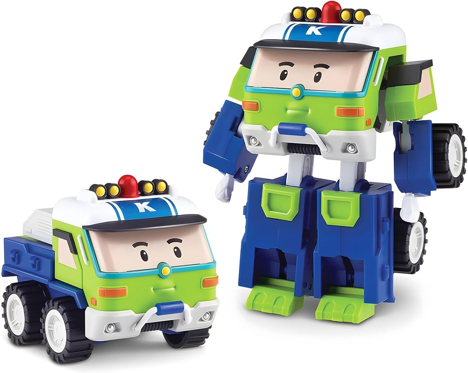 Robocar Poli Sandy Transforming Robot, 4" Transformable Action Toy Figure Vehicle, Emergency Vehicle Playset, Holiday Birthday Rescue Car Toys Gift for Boys Girls Age 1 2 3 4 5