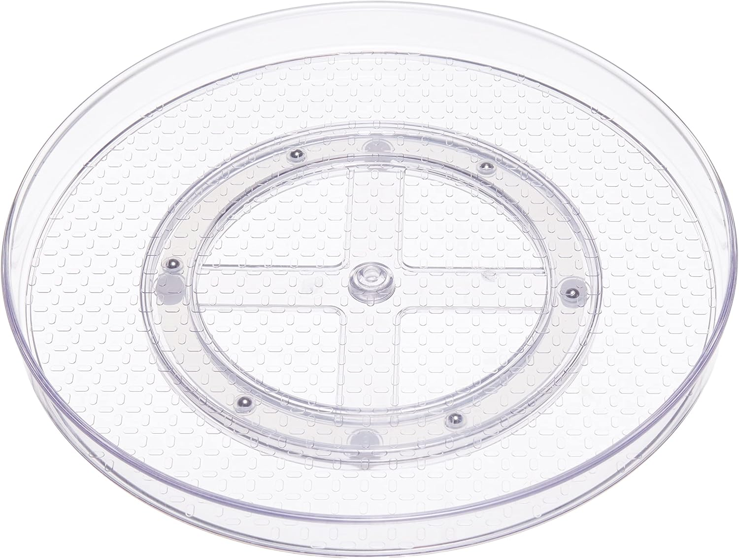 Amazon Basics Clear Lazy Susan Turntable Organizer, 30.48 Cm, 2-Pack image number 2