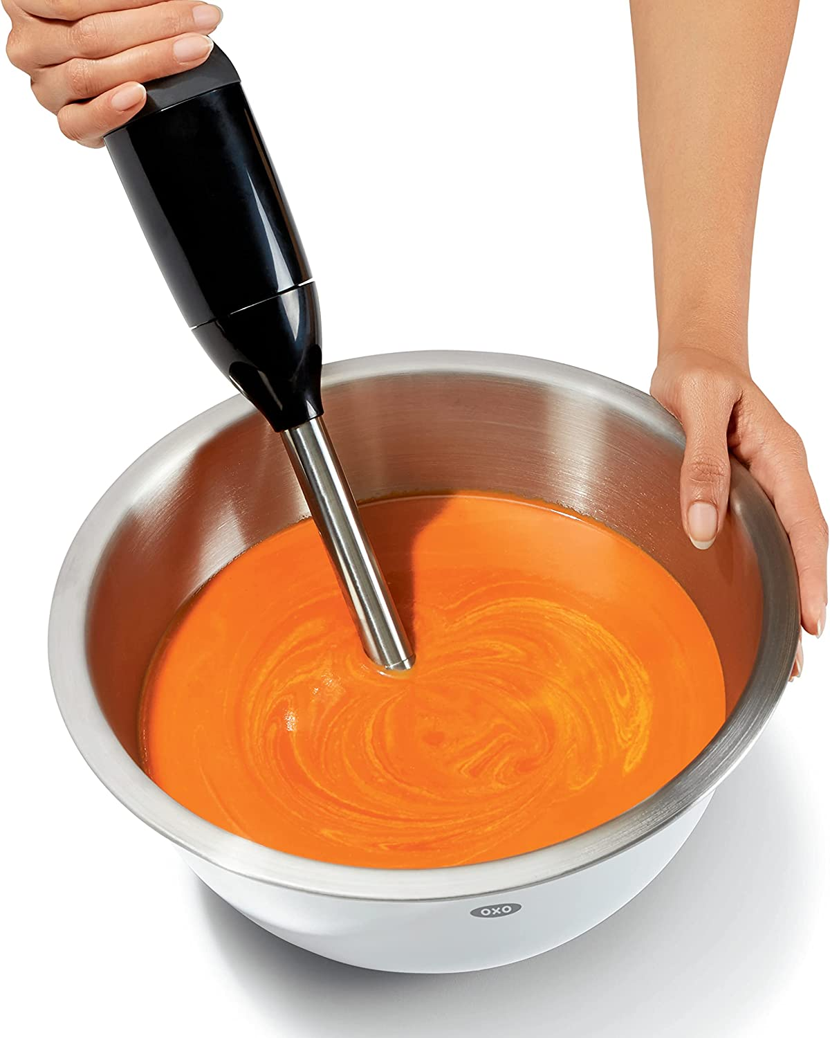 OXO Good Grips 3-Piece Stainless-Steel Mixing Bowl Set, White image number 1