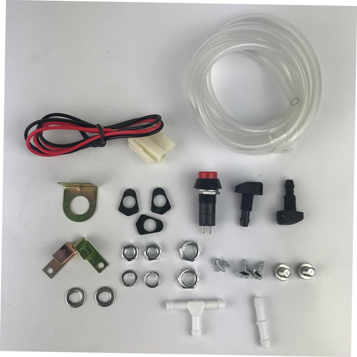 Cabilock Windshield Washer Fluid Reservoir Windshield Fluid Reservoir Bottle Kit 1.5L 12V with Pump for Windscreen Cleaning Compatible with Most Vehicles Automotive Replacement Part image number 1