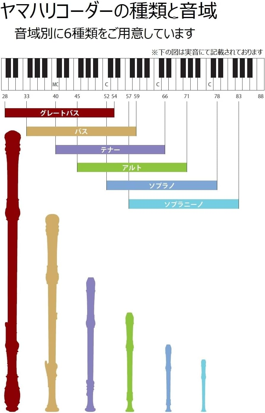 Yamaha YRS-37III Soprano German Type ABS Recorder, Soprano Recorder, Soprano Recorder, Fingering Table, Cloth Case Included, Cleaning Stick, Recorder Cream, Fingering Chart and Cloth Case Included image number 6