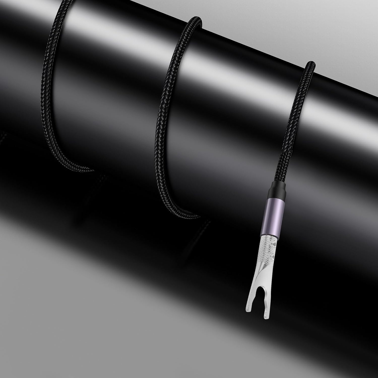 HYTROVE Silver-Plated Speaker Cable Y Fork Plug Audio Banana Connector Adapter for Amplifier and Speaker Wire in Home Audio Accessories