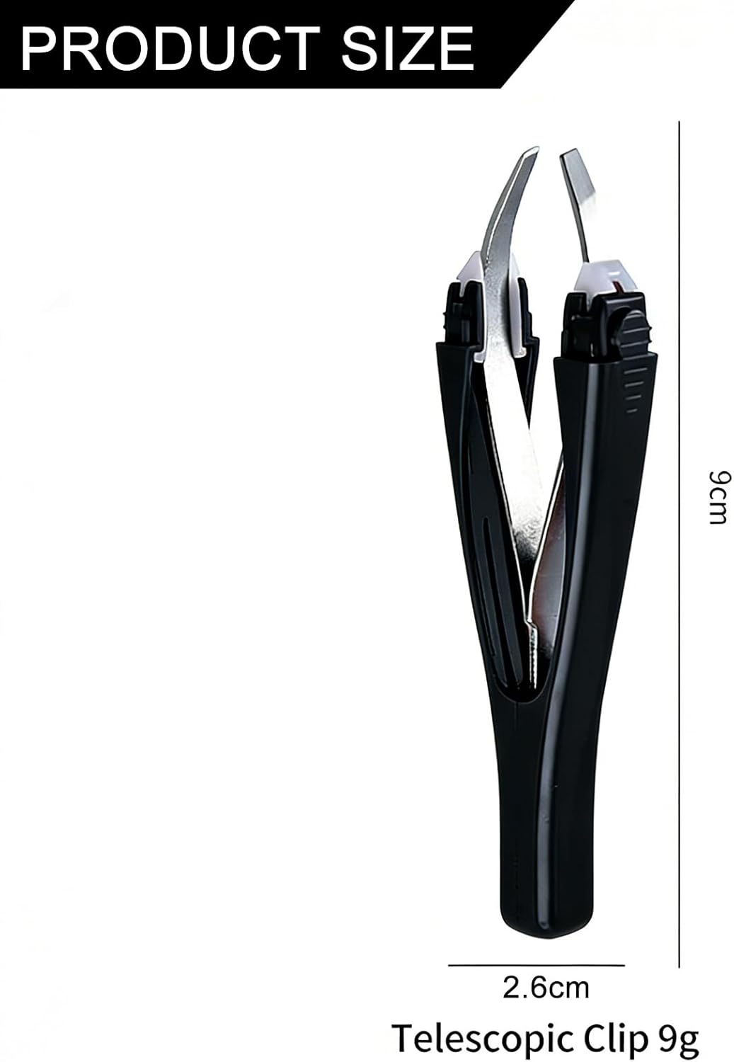 Yxvyxymyxxg Professional Eyebrow Tweezer, 1 PCS Stainless Steel Precision Slant Tip Tweezer &mdash; for Facial Hair Brow Shaping/Ingrown Hair Removal, Black image number 5