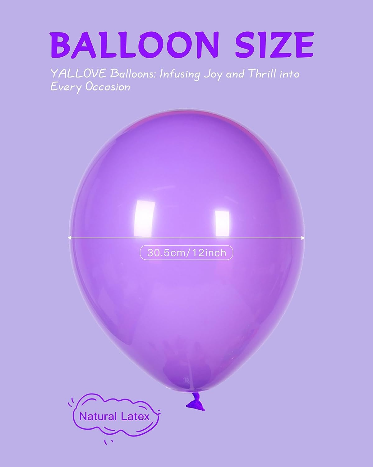 YALLOVE Latex Balloon Assorted Color, Set of 120, 12 Inch for Helium or Air Use, Thickened Balloons for Baby Shower Birthday Grad Party Arch Stand Decorations（120 PCS, 30.5CM） image number 6