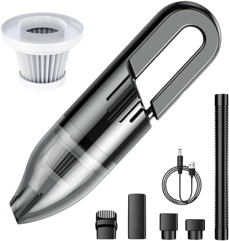 Cordless Car Vacuum Cleaner &ndash; 120W High Power with USB Charging, Dual 2000Mah Batteries, 0.5L Dustbin | Lightweight Handheld Vacuum (0.36Kg) for Car Interior, Seats, Crevices & Pet Hair image number 3