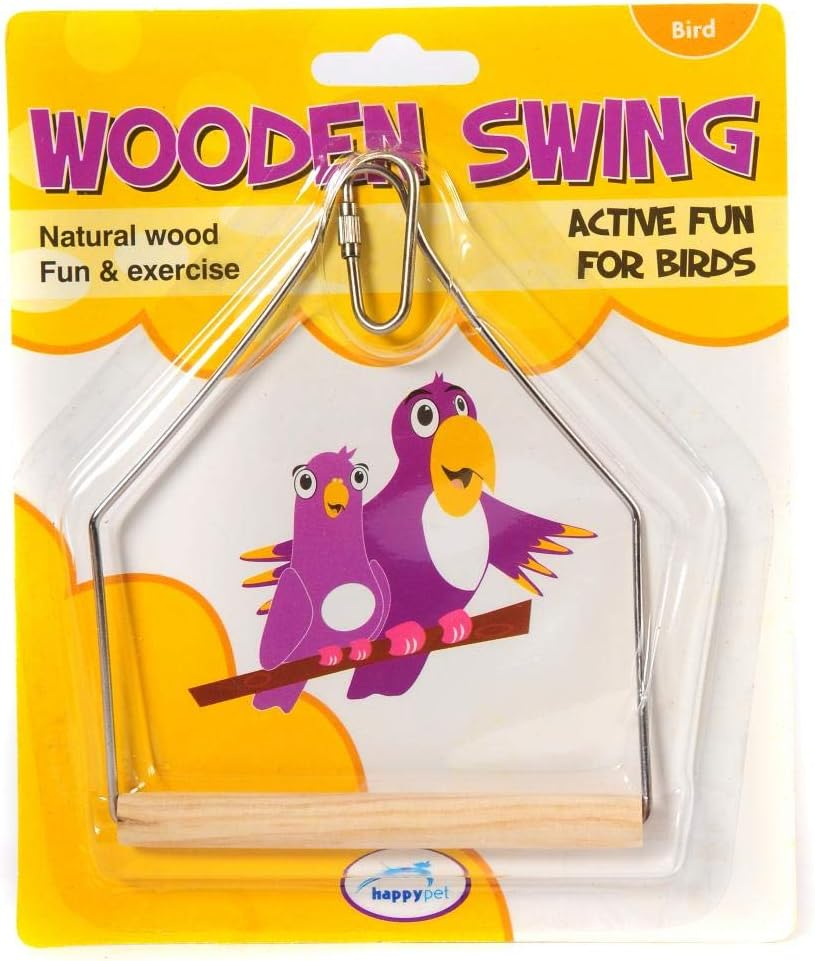 Happypet Wooden Bird Swing 16 Cm 200 G