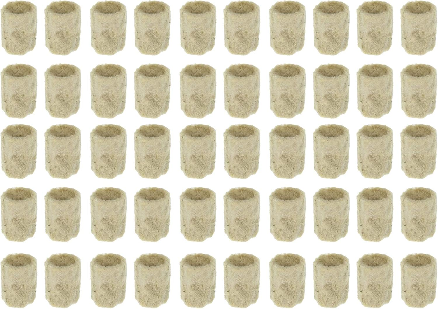 PETSOLA 50 Pieces Garden Flower Seed Starter Plugs Cubes Rock Wool Nursery Block image number 4