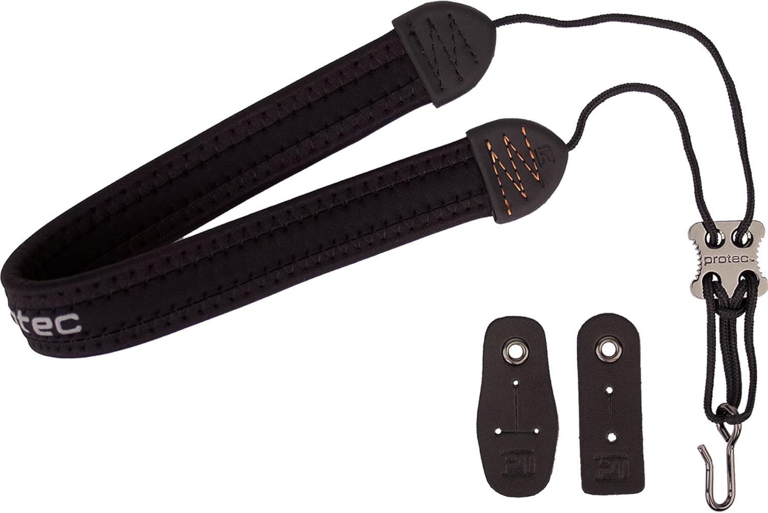 Protec Regular Non-Elastic Clarinet Neck Strap with Hook, 22-Inch Size, Black image number 5